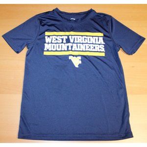 NCAA West Virginia Mountaineers Short Sleeve Shirt Youth Boys Medium 10-12 Blue